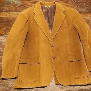 Anderson-Little Men's Brown Corduroy Blazer Single-Breasted Two-Button